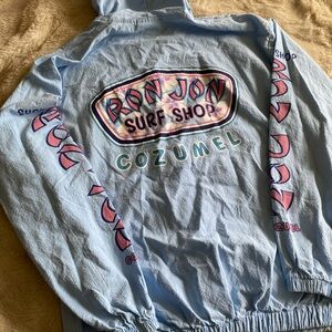 Ron Jon Light Blue Zip-Up Hoodie